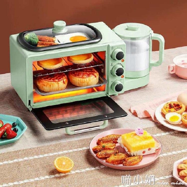 四合一早餐機家用/多士爐/三明治機 喵小姐