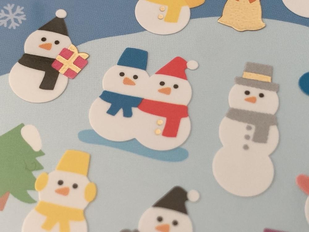 雪だるまシール 鋭かっ スノーマンシール snowman推し活
