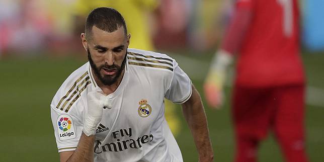 Penyerang Real Madrid, Karim Benzema. (c) AP Photo