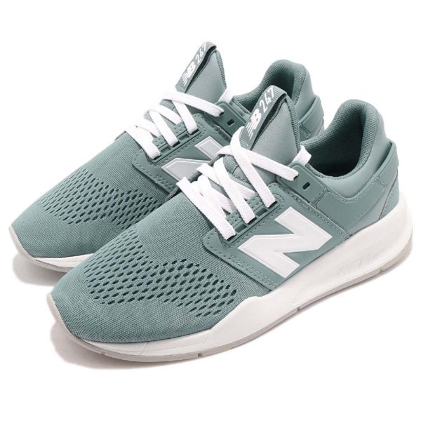 New Balance 慢跑鞋 NB 247 綠 白 二代 舒適緩震 運動鞋 女鞋【PUMP306】 WS247UFB