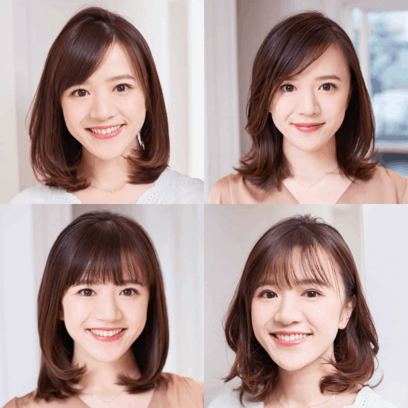 前髪のタイプ別に診断 似合うヘアスタイル ４選