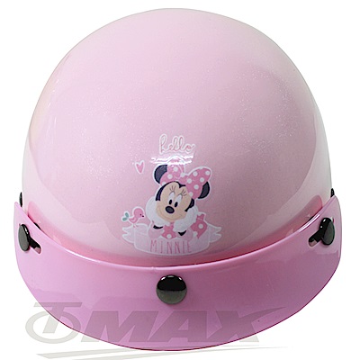 前方三個扣環設計 - 方便扣上帽簷或專用鏡片 CNS新標準鐵插扣 - 人性化設計, 扣入簡單 解扣更輕鬆 米奇圖案搭配小熊可愛小圖樣 迪士尼正版授權製造商 台灣安全帽大廠生產製造