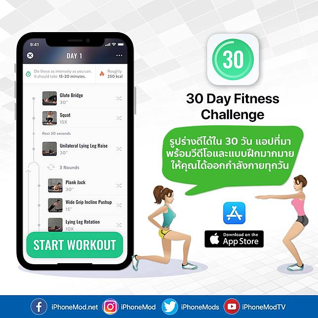 Iphonemod | 7 แอปแนะนำ ออกกำลังกายง่ายๆ ที่บ้าน สำหรับคนมีเวลาน้อย