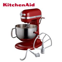 【KitchenAid】桌上型攪拌機(升降型)經典紅 送不銹鋼冷翠咖啡壺 8/9~8/19加碼KitchenAid 百年限定料理工具5件組