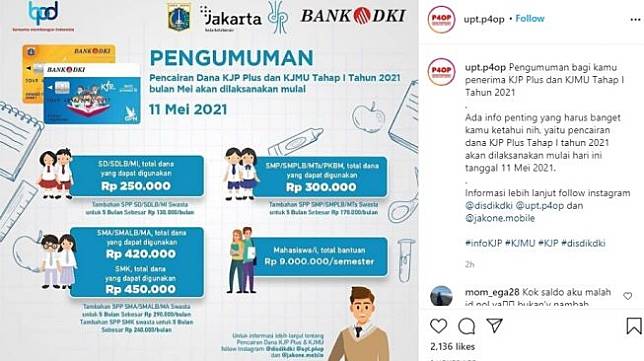 Cara cek kjp plus tahap 1 tahun 2021