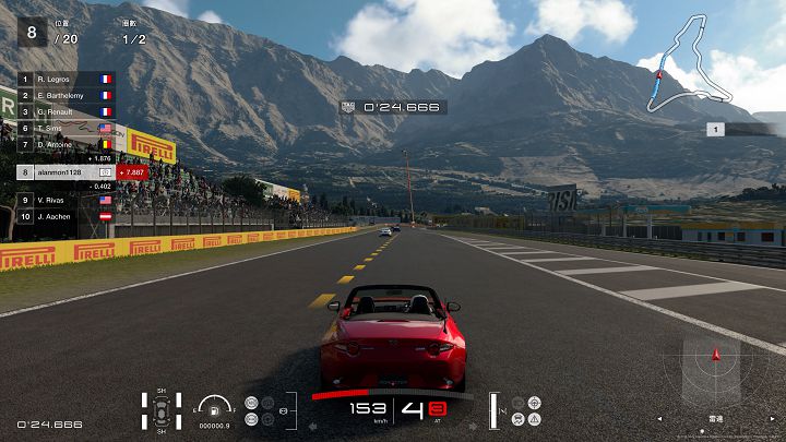 在《Gran Turismo SPORT》當中，不同車種的引擎聲都略有差異，但透過 A50 可以清楚地辨認出來。