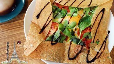 台中西屯區 ｜法式 法樂法式薄餅屋-不只是甜食也可以變身鹹味薄餅-蛋奶素請進