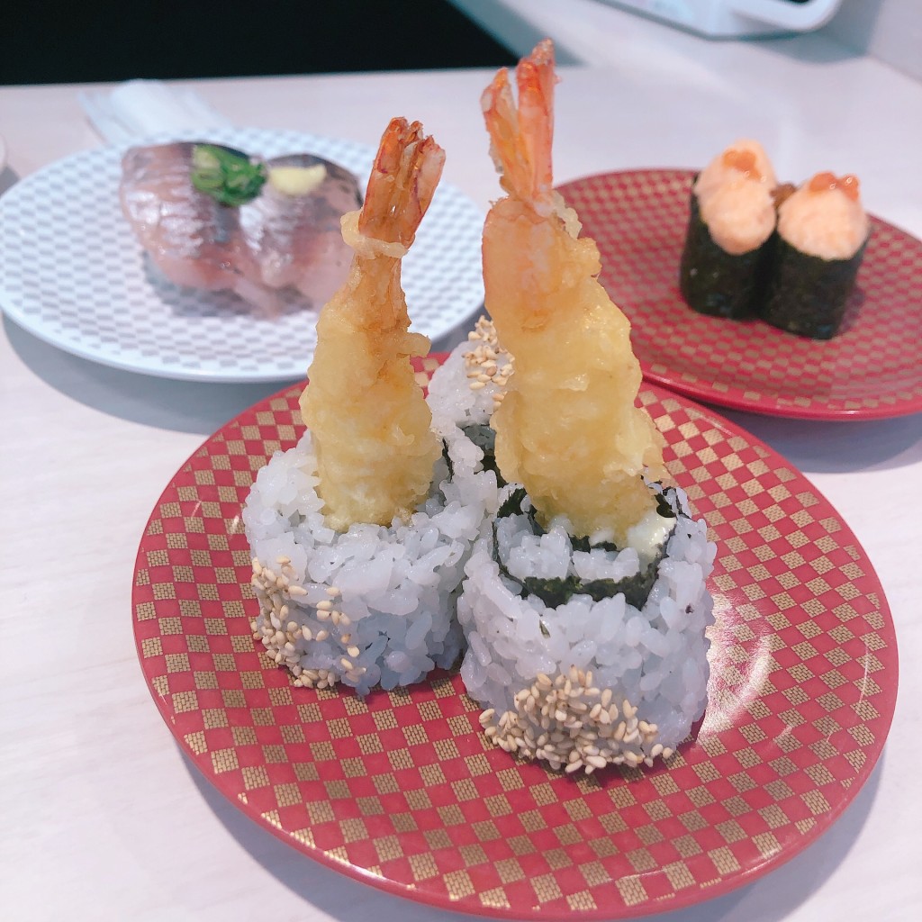 ユーザーが投稿したえび天巻の写真 - 実際訪問したユーザーが直接撮影して投稿した江添寿司魚べい 岐阜県庁前店の写真