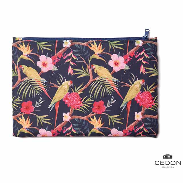 防潑水可當盥洗包或裝電腦用品有襯裡不透明隱私不曝光設計師精心設計高雅圖案