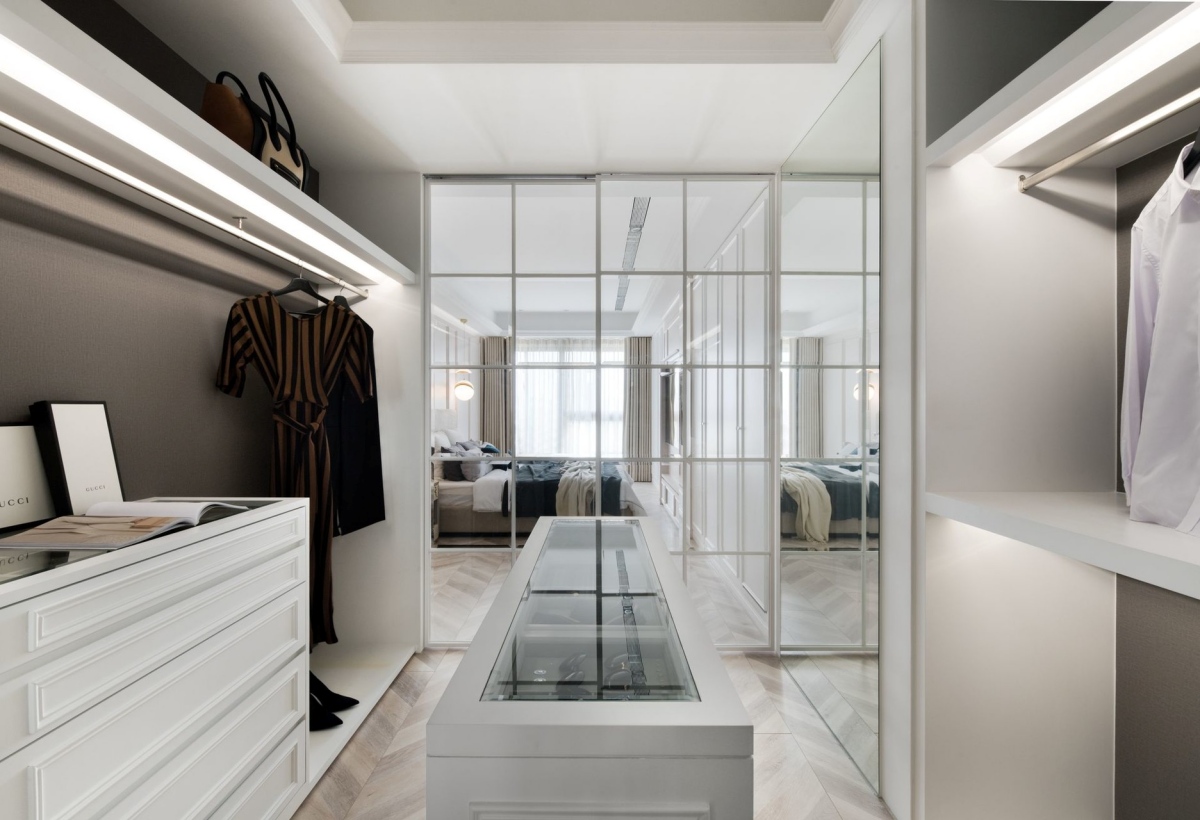 步入式衣帽間；衣帽間；衣帽間設計；臥室設計；室內設計