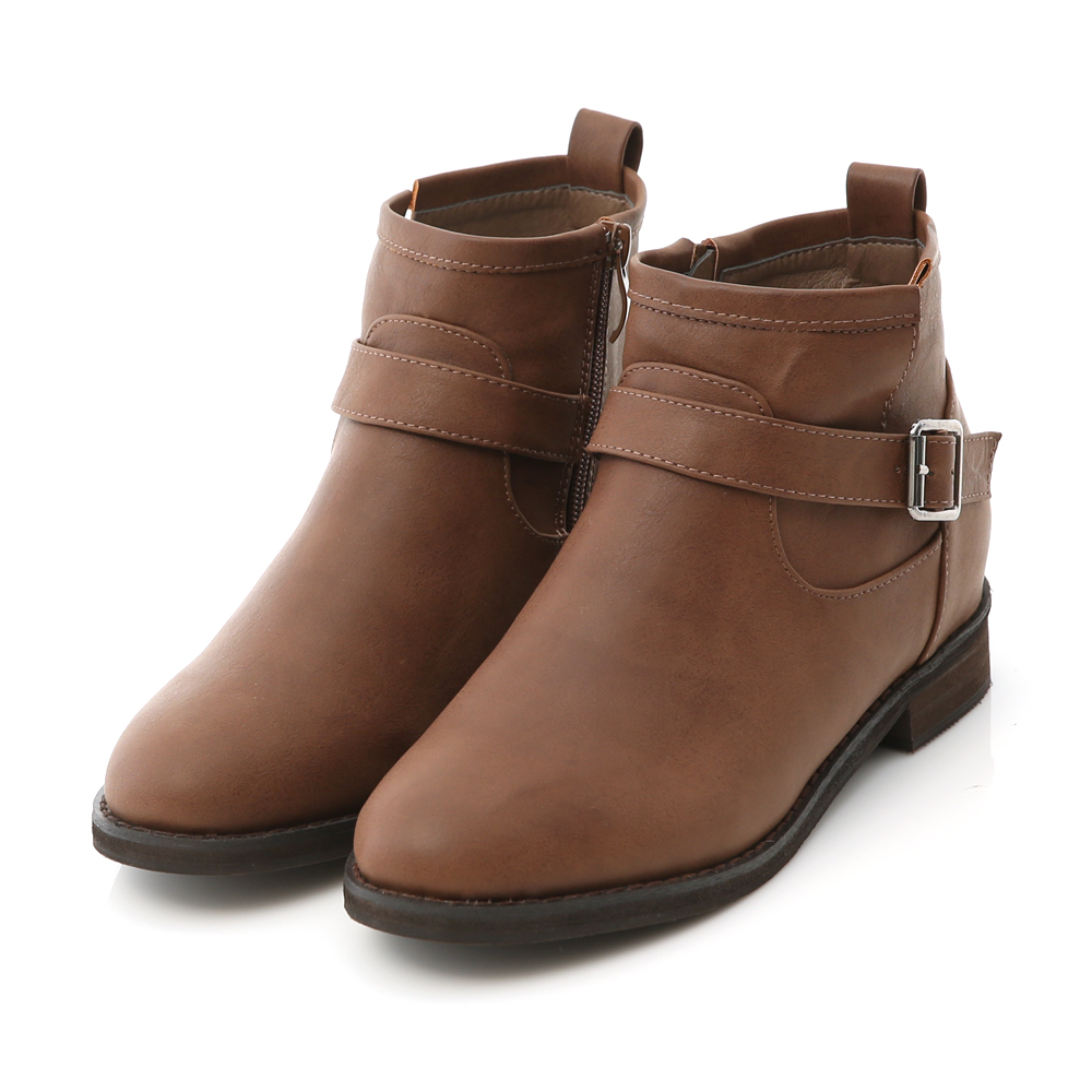 D+AF 熱銷指定．單釦環內增高軍風短靴