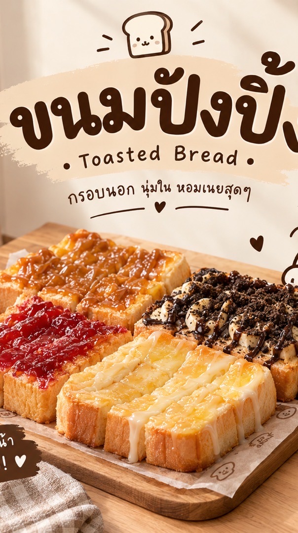ขนมปังปิ้ง🍞🍫LITTLE CUP