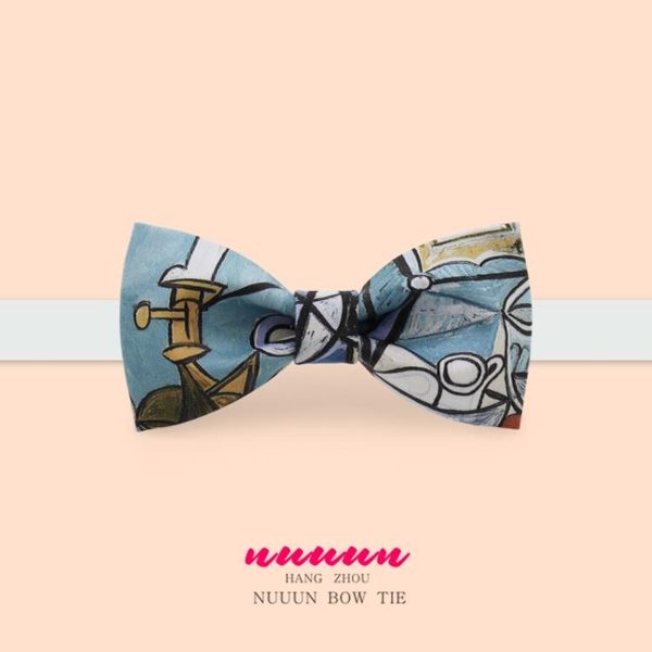 領結 非設計布生活時尚ins風領結 蝴蝶結 新郎禮服正裝領結 畢加索 曼慕衣櫃