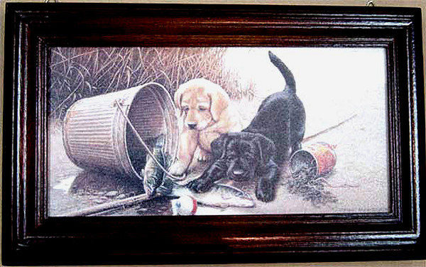 橫式Key box壁飾禮物 .......BASS MASTERS 可魯(拉不拉多犬)