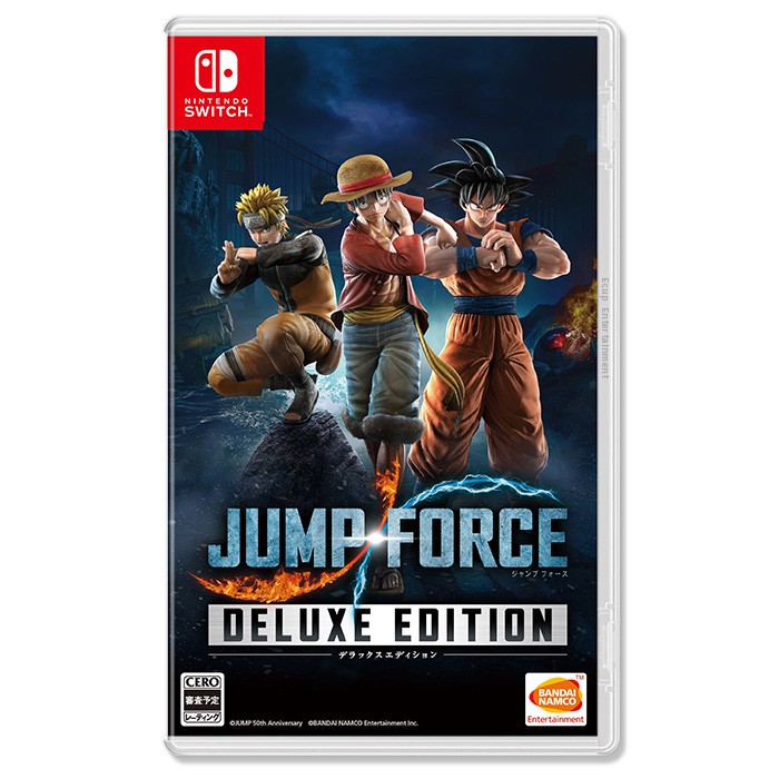 《JUMP FORCE》是以集英社旗下最具影響力的漫畫雜誌「週刊少年 JUMP」連載作品為題材的對戰動作遊戲，收錄《七龍珠 Z》、《航海王》、《火影忍者》、《我的英雄學院》等眾多紅遍全世界的經典漫畫作