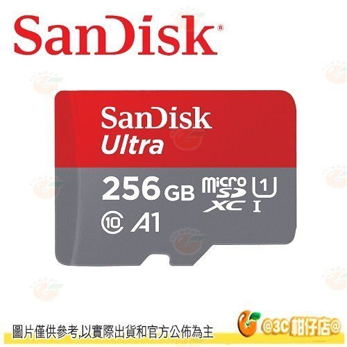 SanDisk Ultra microSDXC 256GB 100MB/s 記憶卡 公司貨 256G 適用相機 手機等。數位相機、攝影機與周邊配件人氣店家3C 柑仔店的攝影配件館、記憶卡、Sandis