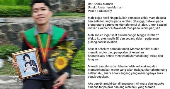 Kenang Almarhum Ibu Saat Wisuda Curhatan Cowok Ini Bikin Mewek Brilio Line Today