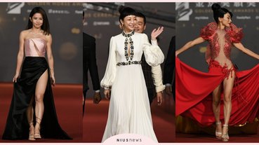 白靈手縫愛和平禮服！金馬獎紅毯拼辣度，謝欣穎白禮服展氣質、郭書瑤高開衩性感噴鼻血