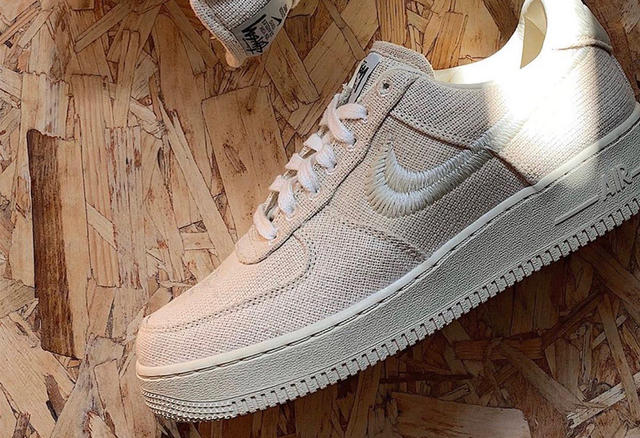 Stussy x Nike又出招？全新Air Force 1 聯名款曝光，棉麻材質鞋身超復古！