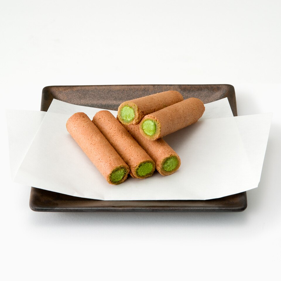 Ariel Wish日本京都茶寮都路里伴手禮祉園辻利抹茶內餡捲心酥夾心餅乾中秋節新年過年禮盒21本入袋裝版-日本製-現貨