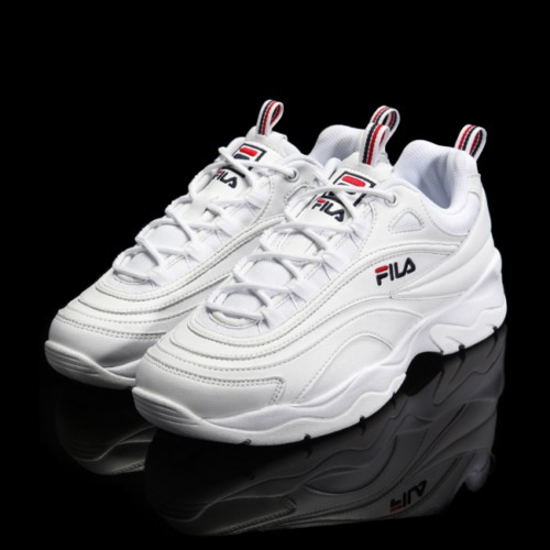 ⋐沃皮斯⋑FILA Ray FS1SIA1160X 厚底 增高 全白復古 老爹鞋 金裕貞