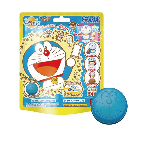 ※採隨機出貨◆每個內附商品，裡面都有附一個小公仔，共有5種不同造型，採隨機出貨!◆將入浴球放入水中，溶化後公仔就會浮出【注意事項】※本品為入浴劑，不能食用。※警告：本玩具不適合12歲以下兒童使用。※內