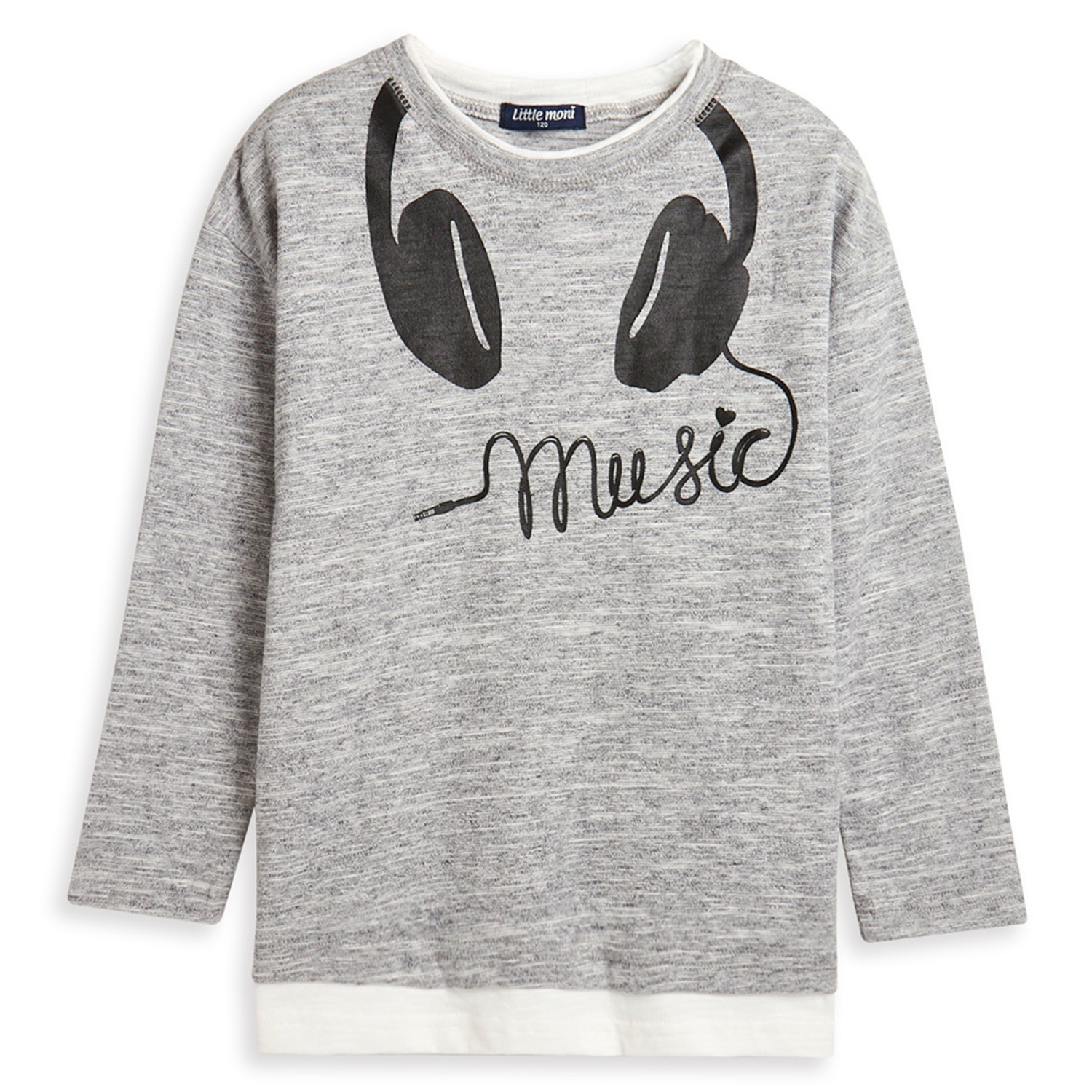 舒適精緻領口車工。獨特創意耳機印圖設計。親膚舒適棉質面料