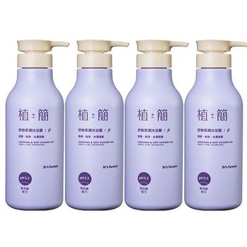 台塑生醫Dr’s Formula 植簡舒敏柔潤沐浴露 600g*4入