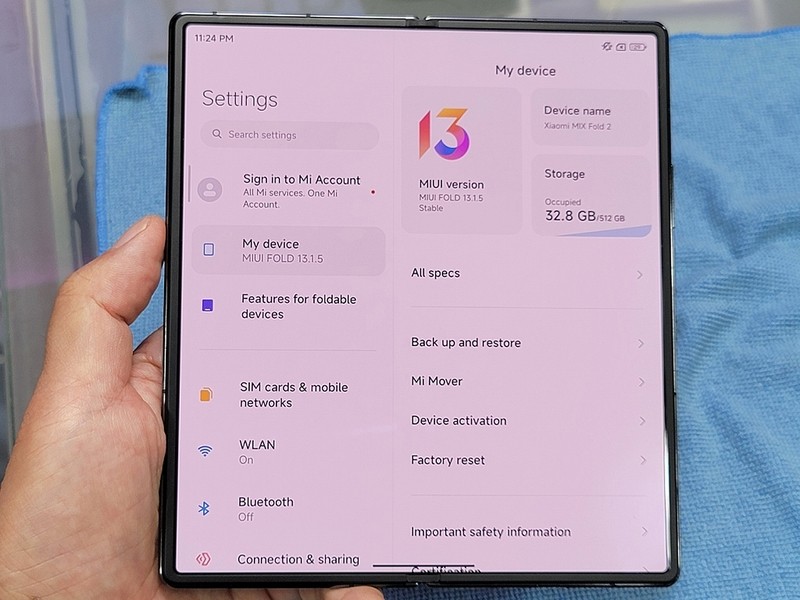 Xiaomi MIX Fold2 メモリ12GB ストレージ256GB Xiaomi，折りたたみ式薄型スマホ「MIX Fold 2」を中国市場で発表