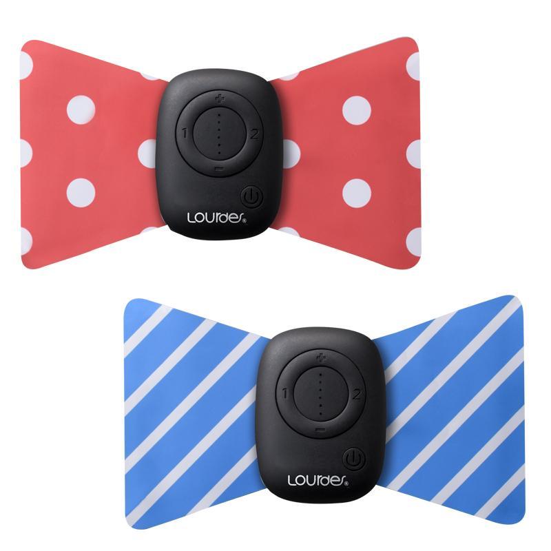 低周波EMS振動蝴蝶結(紅色x藍色)