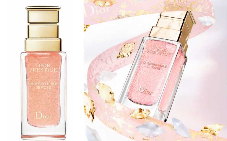 獨特「精油精華質地」，帶有水漾潤澤卻一點都不黏膩，熟齡肌喜愛的滋潤感、年輕肌也覺得一下就滲透不黏膩就是它！Dior精萃再生花蜜微導精露(母親節限定加大容量版50ml)／10,500元（圖／品牌提供）