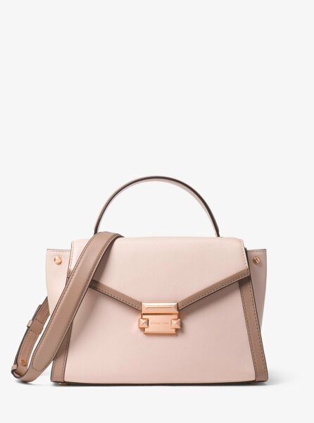 母親節4折up↘3千再折$300｜【現貨專區】MICHAELKORSMK30T8GXIS2TWhitney中號拼色單肩包斜挎包蝙蝠包手提包【LiDu代購】