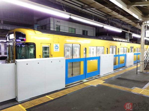 国分寺駅のホームドア間もなく使用開始 西武初 軽量型 も