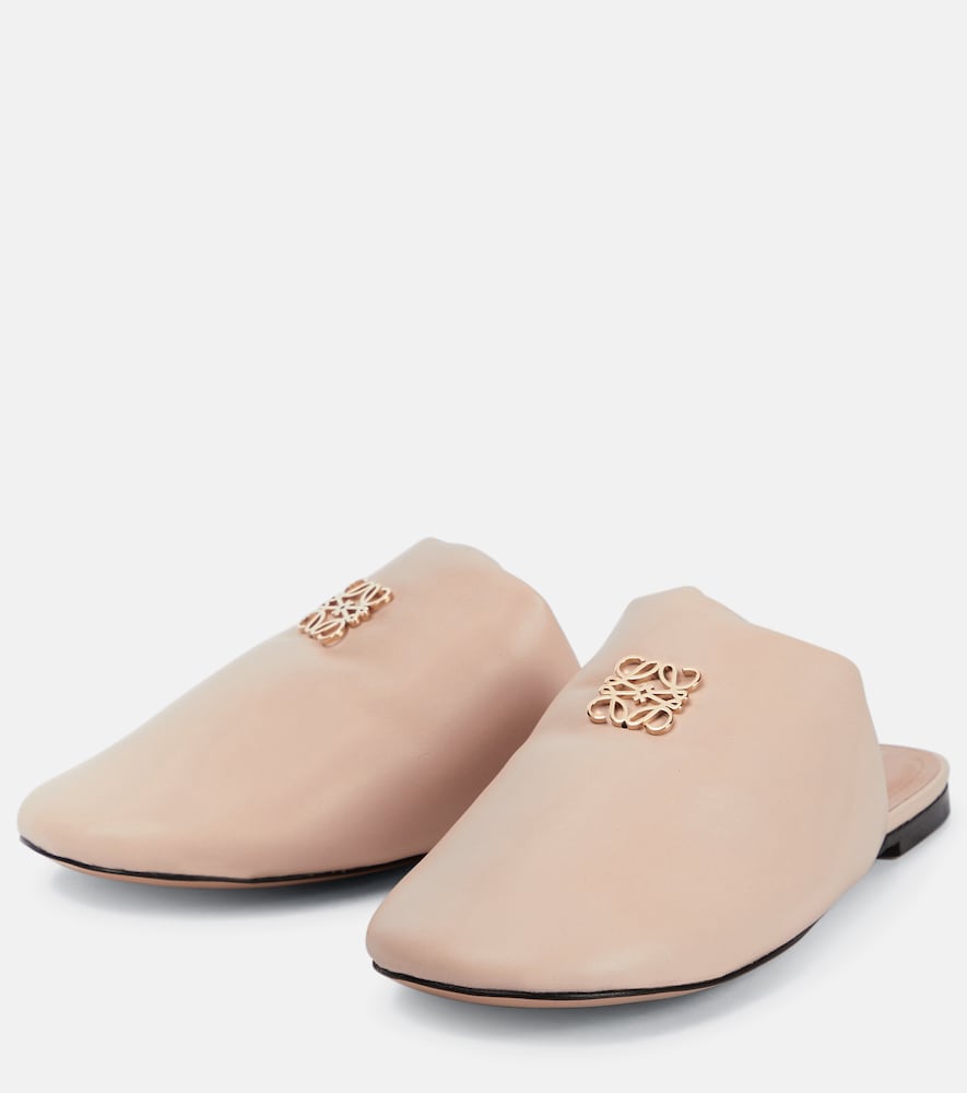 Loewe Padded Anagram leather slippers