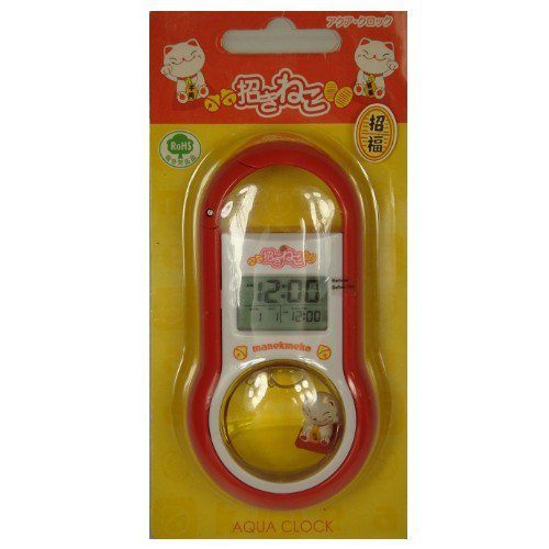 ◆招財貓電子小時鐘,裡頭還有招福喔超Q的,附掛勾喔放辨您吊掛喔