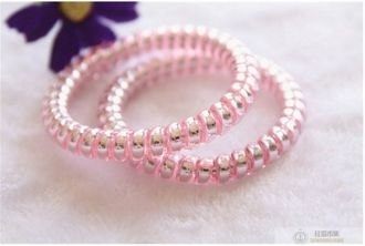 【韓國電話線髮束】 蝴蝶結髮束 瀏海夾 髮夾 髮圈 髮飾 簡約 韓系飾品