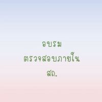 ฝึกอบรมตรวจสอบภายใน​ สถ.
