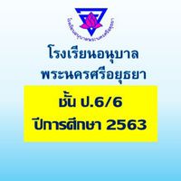 ป.6/6 ปีการศึกษา 2563