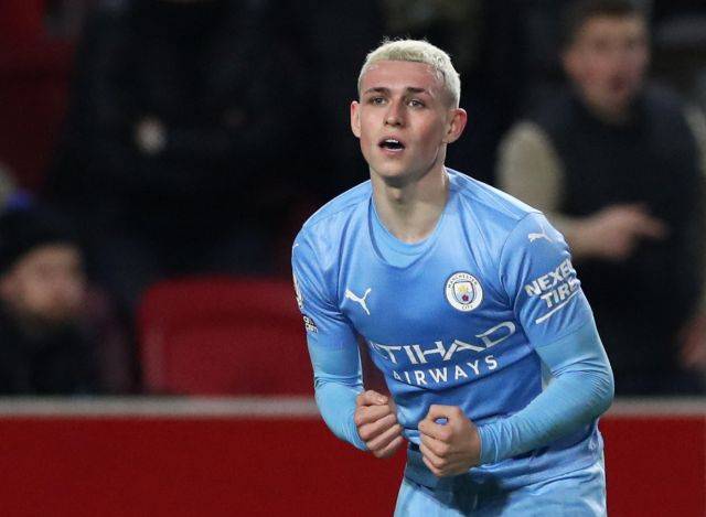 Tinggi phil foden