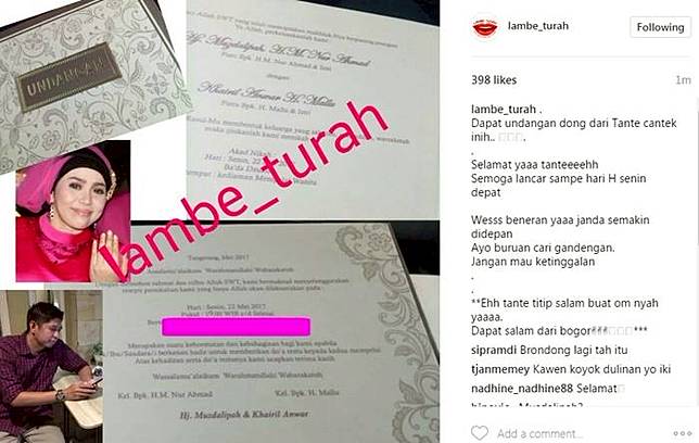 Usai Cerai Dengan Nassar Kini Beredar Undangan Pernikahan