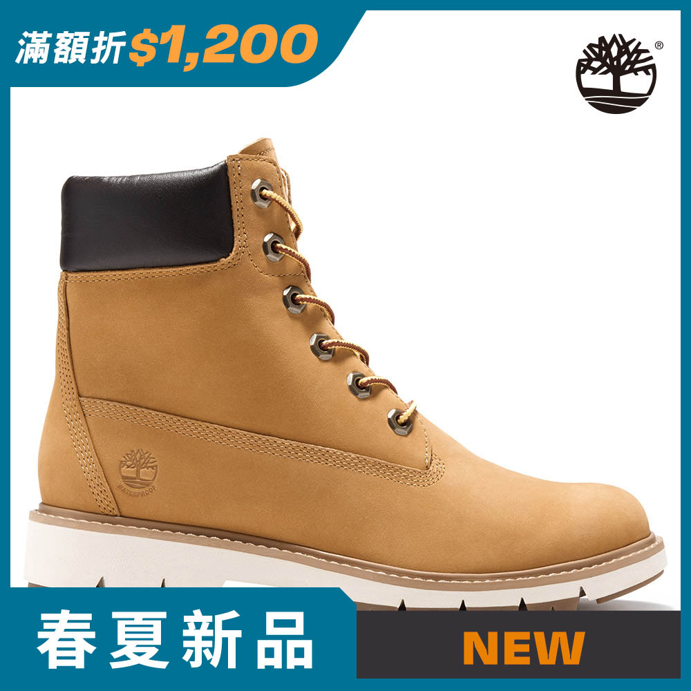 Timberland 女款小麥黃磨砂革中筒靴|A1T6U231