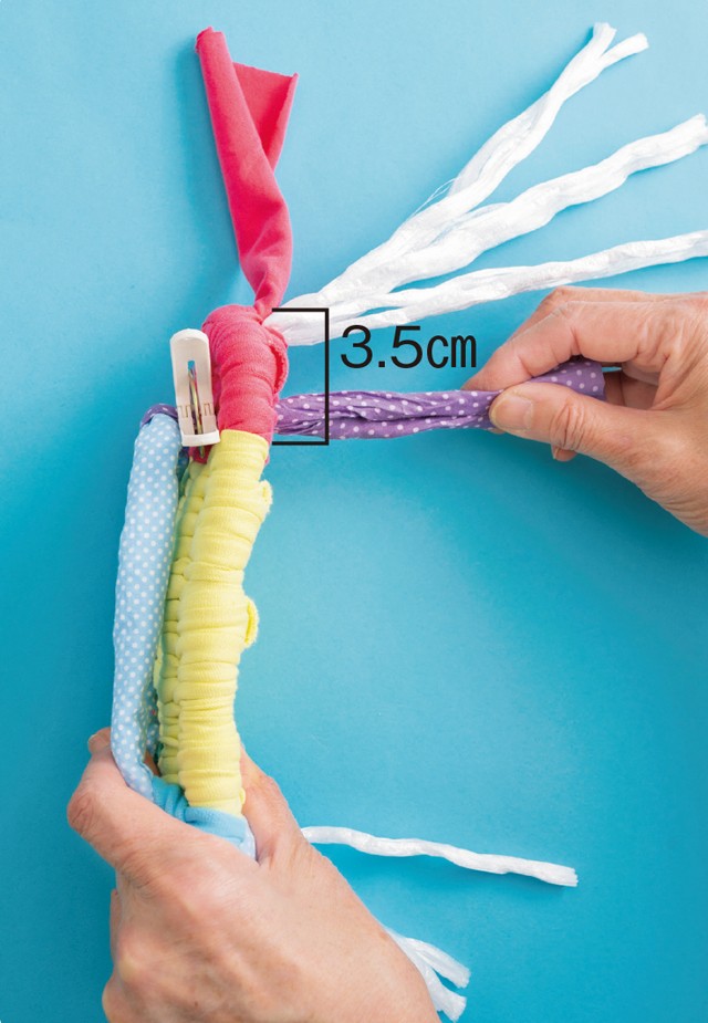 Tシャツで作る カラフル布ぞうり の作り方