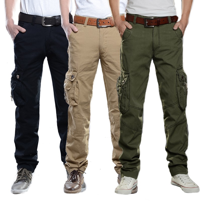 類型：當季超火的多口袋工裝褲 顏色：卡其色 黑色 軍綠色碼數：28.29.30.31.32.33.34.36.38.40.42面料：無彈超耐磨工裝布..........................