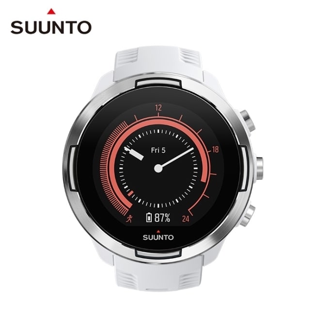 SUUNTO 9 Baro 超長電池續航力及氣壓式高度多項目運動GPS腕錶 (時尚白)