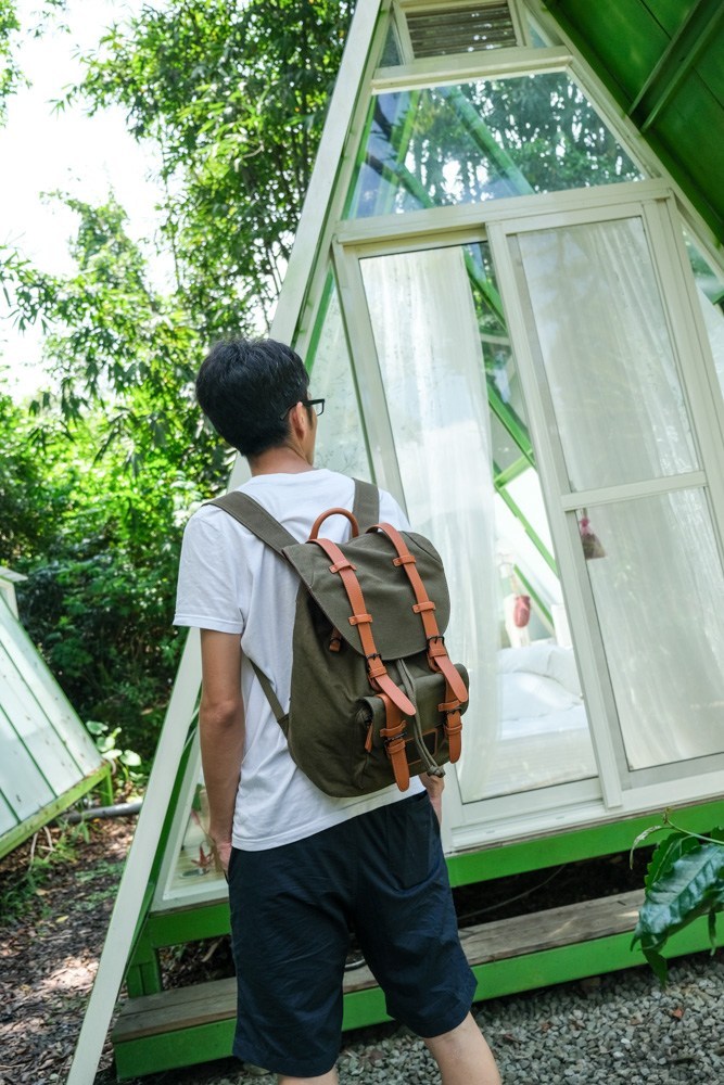 Gaston Luga後背包, Classic 經典後揹包, 橄欖綠, 13吋筆電後背包, 北歐設計雙肩包, 男背包, 全球免運費