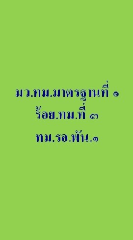 มว.ทม.มาตรฐานที่ ๑ ร้อย.ทม.ที่ ๓ ทม.รอ.พัน.๑