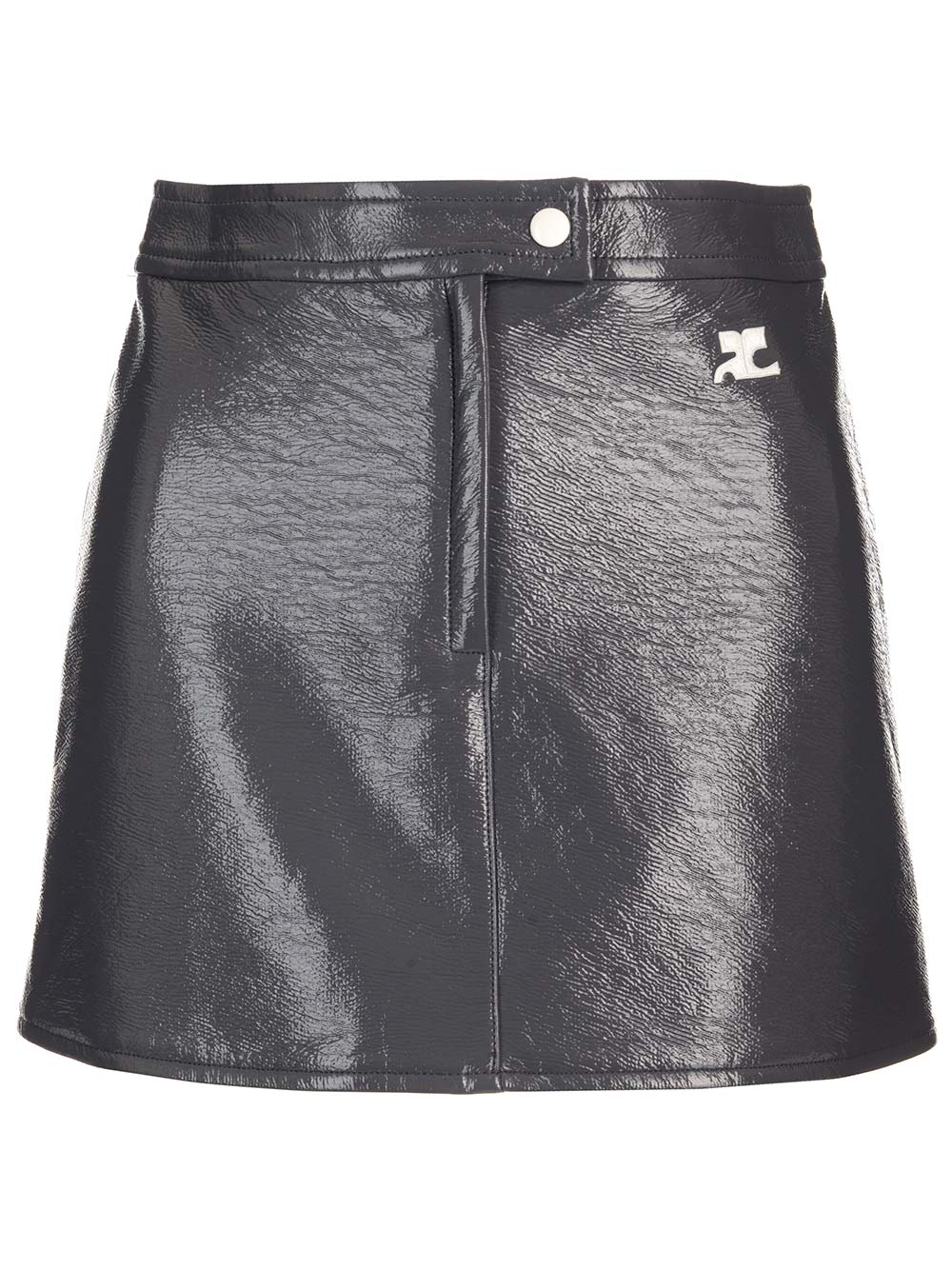Courrèges Steel Gray Mini Skirt