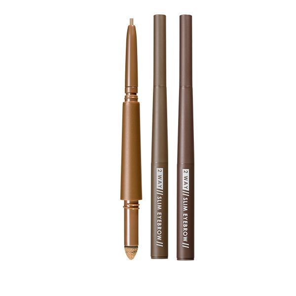 1.極細眉筆Ｘ錐型眉粉。2.根根分明『好勾勒』。3.抗汗抗油 不易掉色。