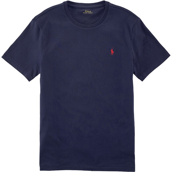 POLO RALPH LAUREN - One Point Tee 刺繡小LOGO 男版 圓領 短T (深藍) 化學原宿