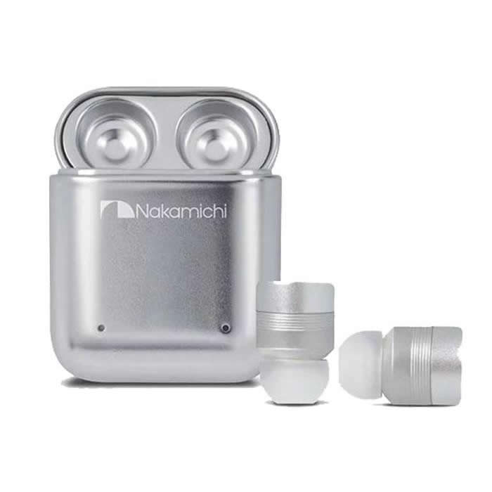 志達電子 NEP-TW1 PLUS銀色 日本中道Nakamichi 真無線藍牙耳機 最小型真無線耳機
